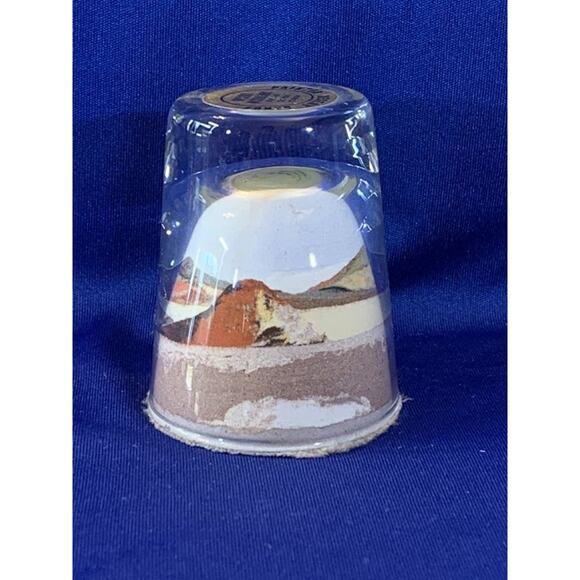 Vintage Painted Desert Sand Art Inside Shot Glass Native Art - Picture 4 of 7